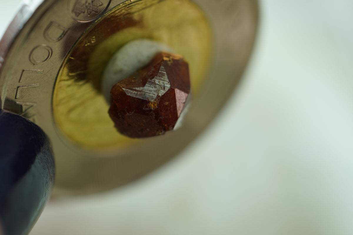 Spessartine Garnet Specimen, 8 × 6 × 5 mm, from British Columbia, Canada