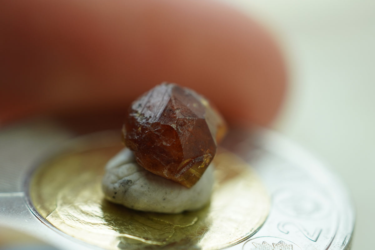 Spessartine Garnet Specimen, 8 × 6 × 5 mm, from British Columbia, Canada