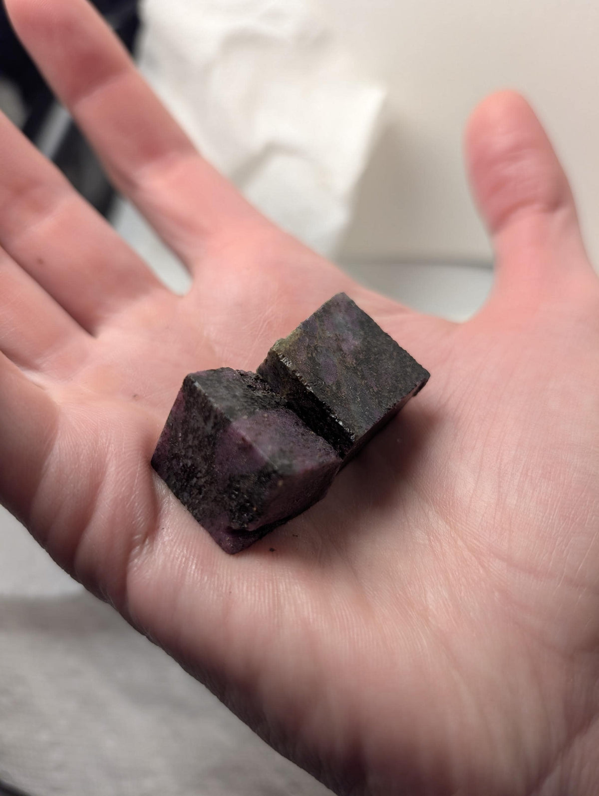 Curated Box of Corundum-Sapphire Rough, from Newfoundland and Labrador, Canada