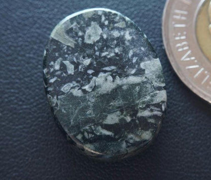 Dallasite Cabochon, 25 x 19.5 mm, Handmade Oval, from British Columbia, Canada