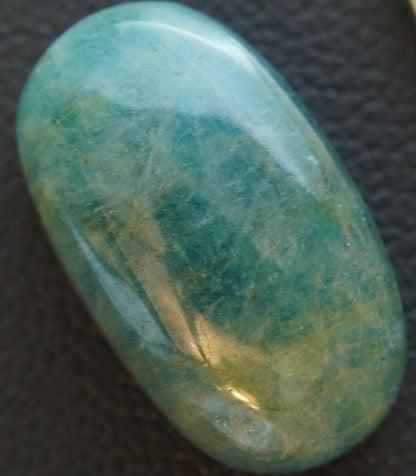 Aquamarine Cabochon, 16 x 10 mm, Handmade Oval, from Newfoundland and Labrador, Canada