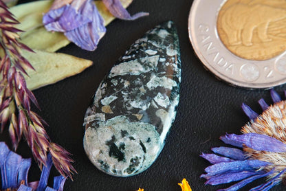 Dallasite Cabochon, 36 x 18 mm, Handmade Pear, from British Columbia, Canada