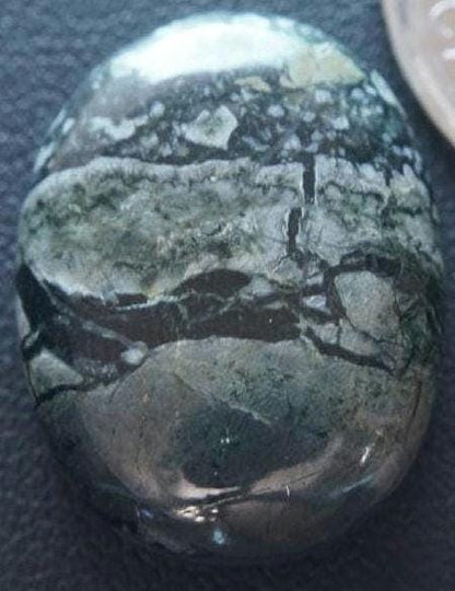 Dallasite Cabochon, 25 x 19.5 mm, Handmade Oval, from British Columbia, Canada