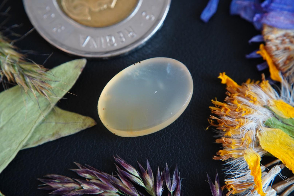 Carnelian Agate Cabochon, 18 x 13 mm, Handmade Oval, from British Columbia, Canada