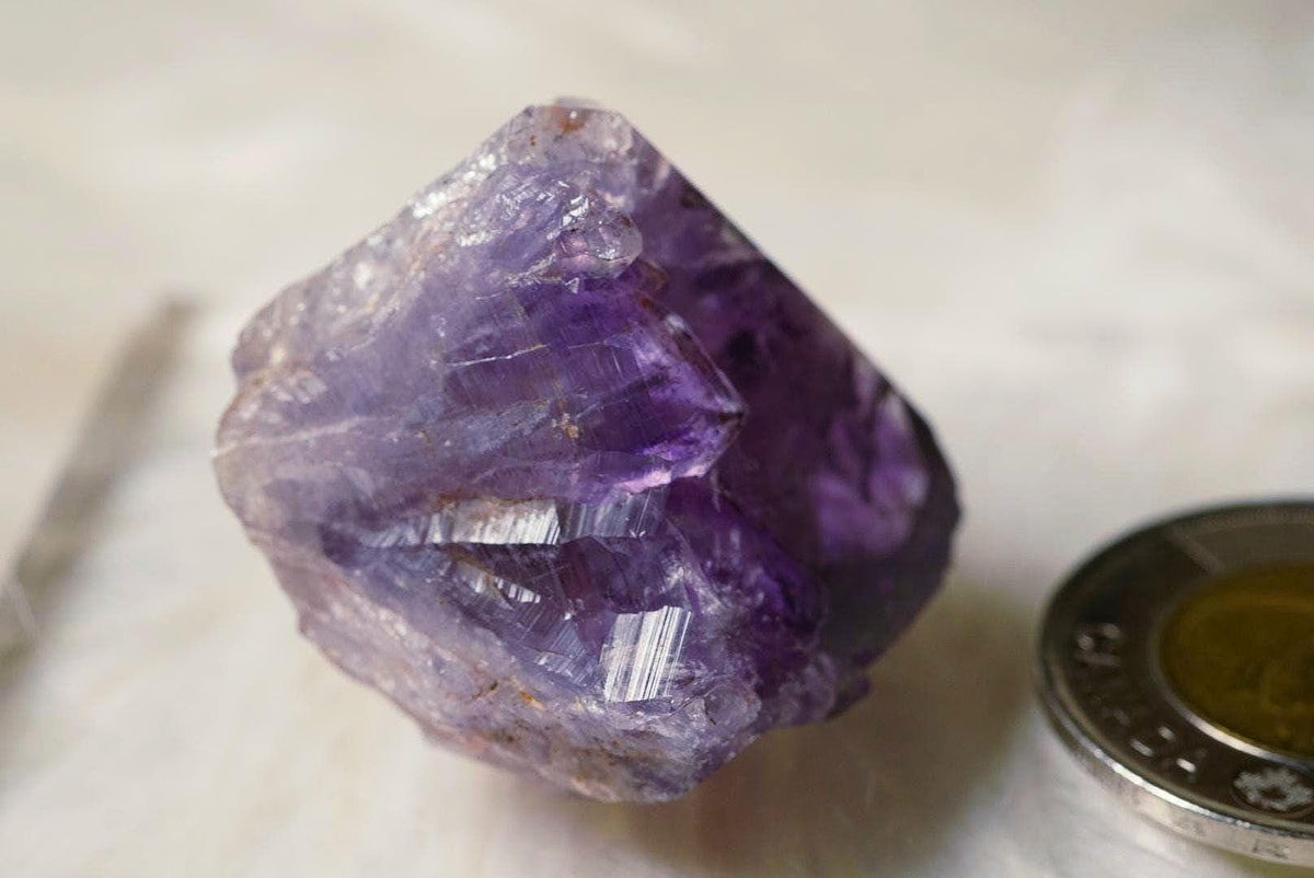 Amethyst Specimen, 35 x 35 x 25 mm, from Newfoundland and Labrador, Canada