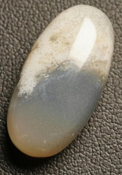 Moss Agate Cabochon, 22 x 12 mm, Handmade Oval, from Saskatchewan, Canada