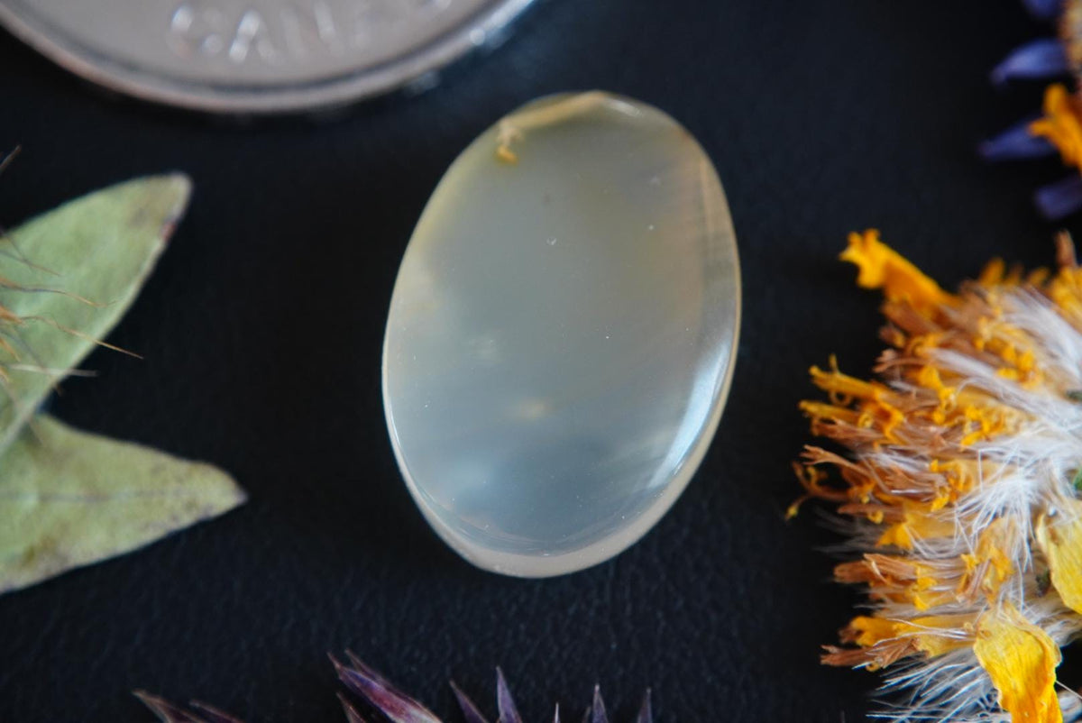Carnelian Agate Cabochon, 18 x 13 mm, Handmade Oval, from British Columbia, Canada