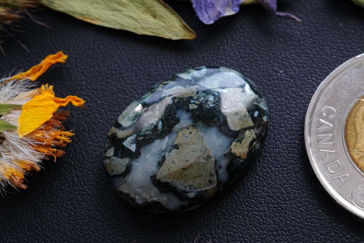 Dallasite Cabochon, 26 x 19 mm, Handmade Oval, from British Columbia, Canada
