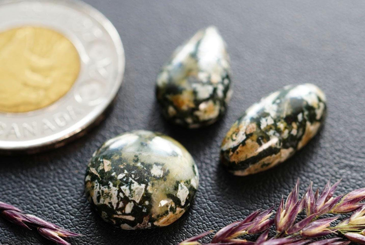 Dallasite Cabochons, Set of 3, from British Columbia, Canada