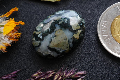 Dallasite Cabochon, 26 x 19 mm, Handmade Oval, from British Columbia, Canada