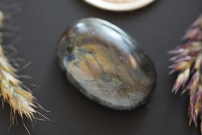 Labradorite Cabochon, 26 x 18 mm, Handmade Oval, from Newfoundland and Labrador, Canada