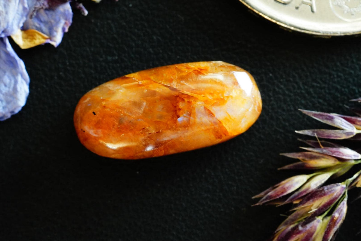 Peristerite Cabochon, 17 x 8 mm Handmade Oval, from Ontario, Canada