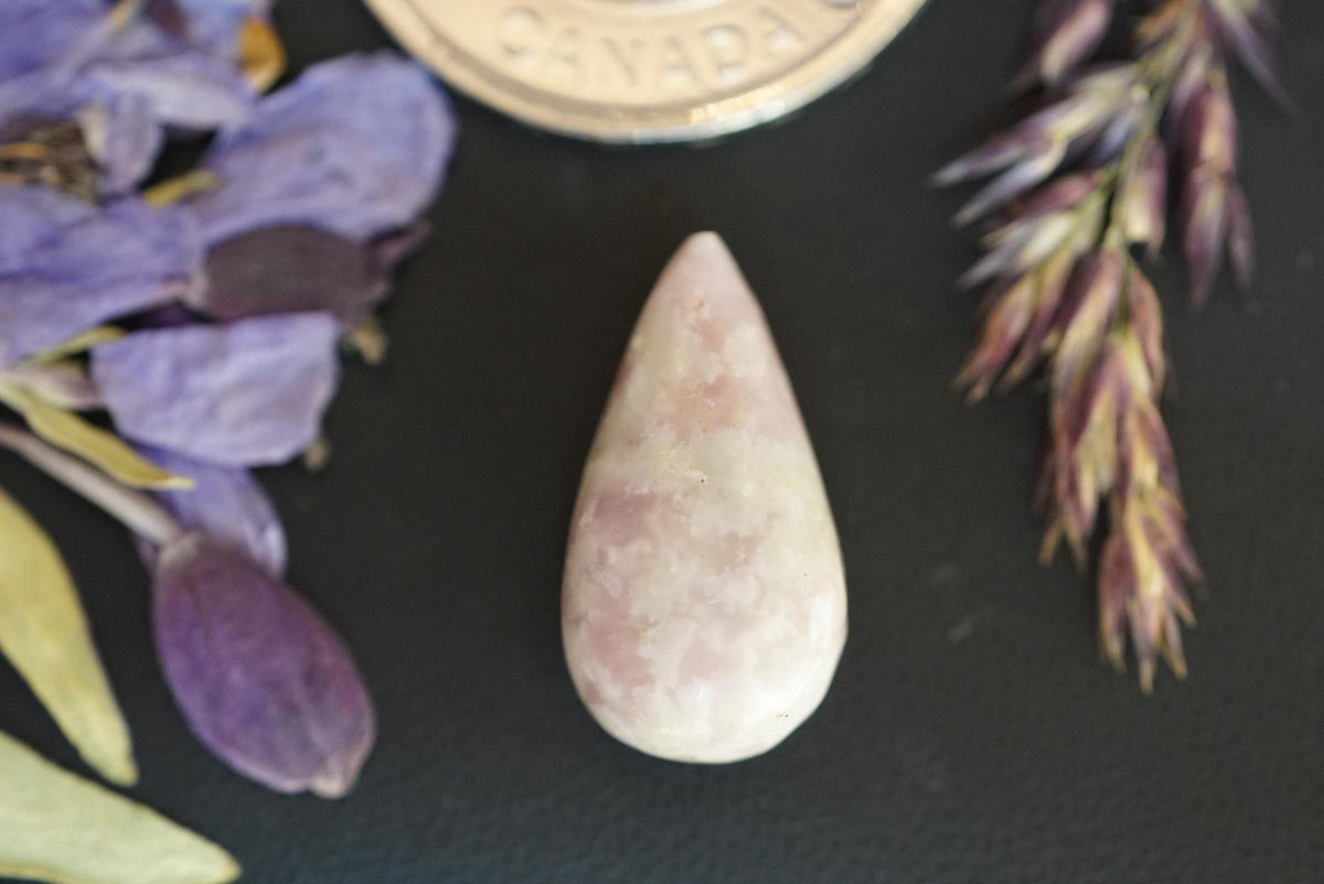 Wilsonite Cabochon, 21 x 11 mm, Handmade Pear, from Ontario, Canada