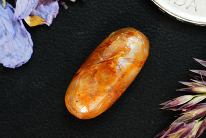 Peristerite Cabochon, 17 x 8 mm Handmade Oval, from Ontario, Canada