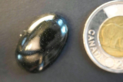 Serpentine Cabochon, 26 x 17 mm, Handmade Oval, from Newfoundland and Labrador, Canada