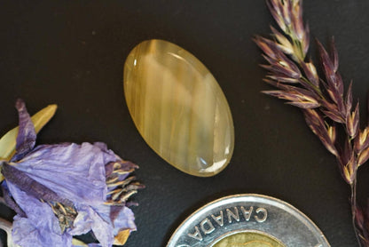 Carnelian Agate Cabochon, 24 x 15 mm, Handmade Oval, from British Columbia, Canada