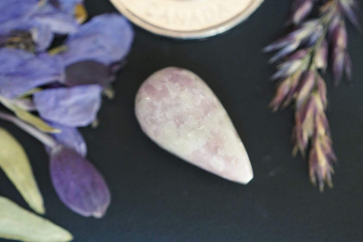 Wilsonite Cabochon, 21 x 11 mm, Handmade Pear, from Ontario, Canada