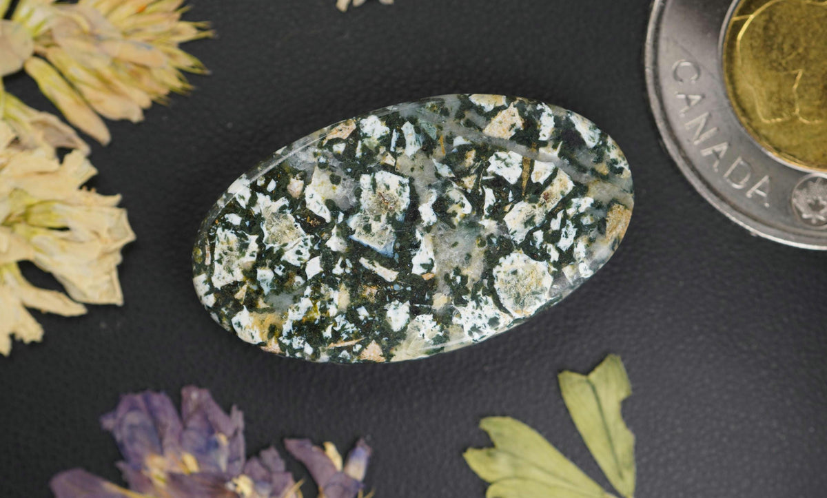 Dallasite Cabochon, 33 x 18.5 mm, Handmade Oval, from British Columbia, Canada