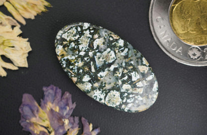 Dallasite Cabochon, 33 x 18.5 mm, Handmade Oval, from British Columbia, Canada